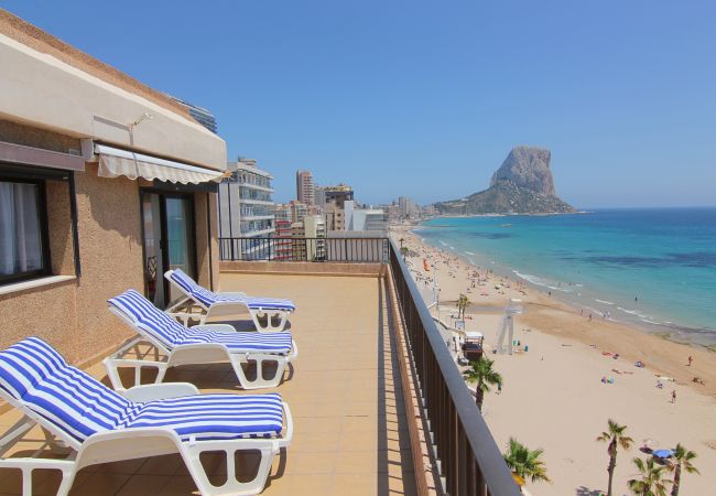  на Calpe - ACARIBEP-1ºlínea Playa-Wifi y Garaje Gratis.